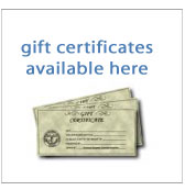 gift certificates available here view gift ideas