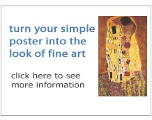 turn your simple poster into the look of fine art